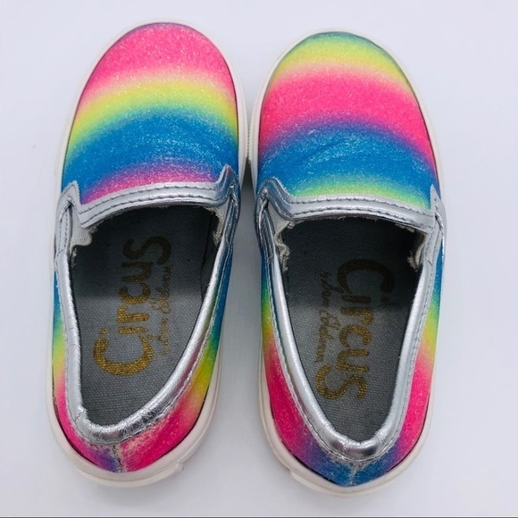 SAM EDELMAN-GIRLS CELINA RAINBOW SLIP-ONS SIZE 7 - Picture 11 of 12